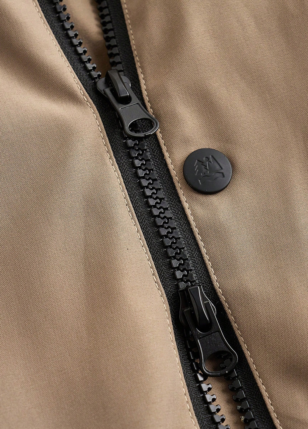 Темно-бежевая демисезонная куртка SHEIN