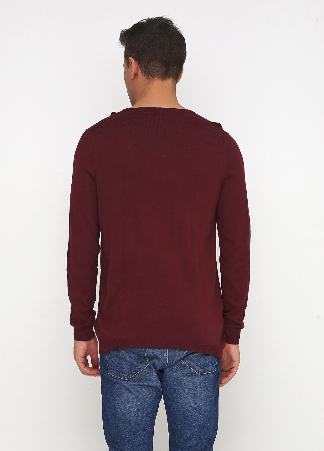Бордовый демисезонный пуловер Livergy