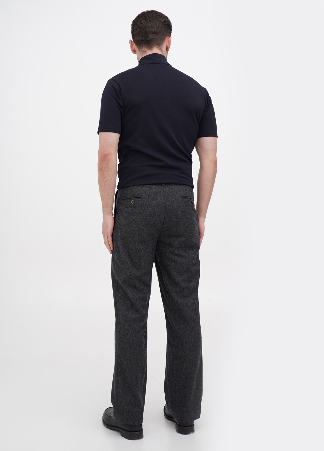 Темно-серые кэжуал демисезонные прямые брюки Ralph Lauren