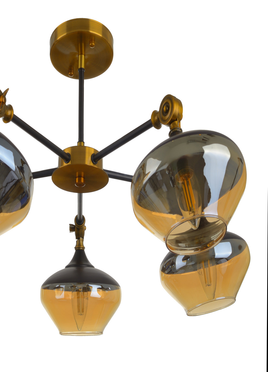 Люстра BL-966S/5 E27 JGT+BK Brille (193196187)