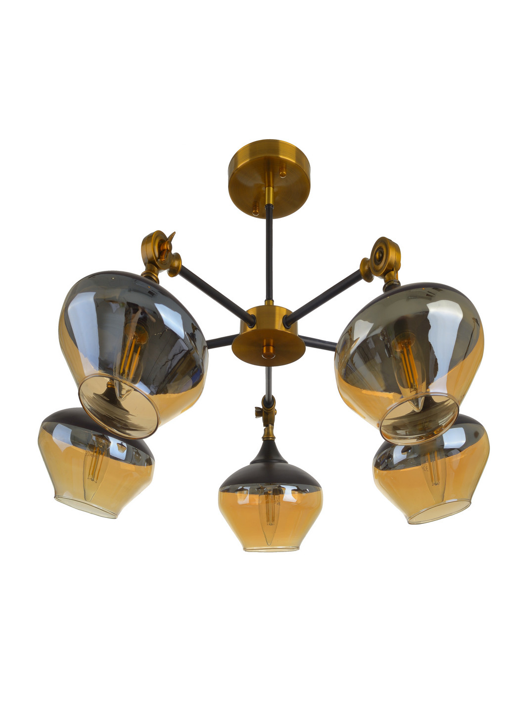 Люстра BL-966S/5 E27 JGT+BK Brille (193196187)