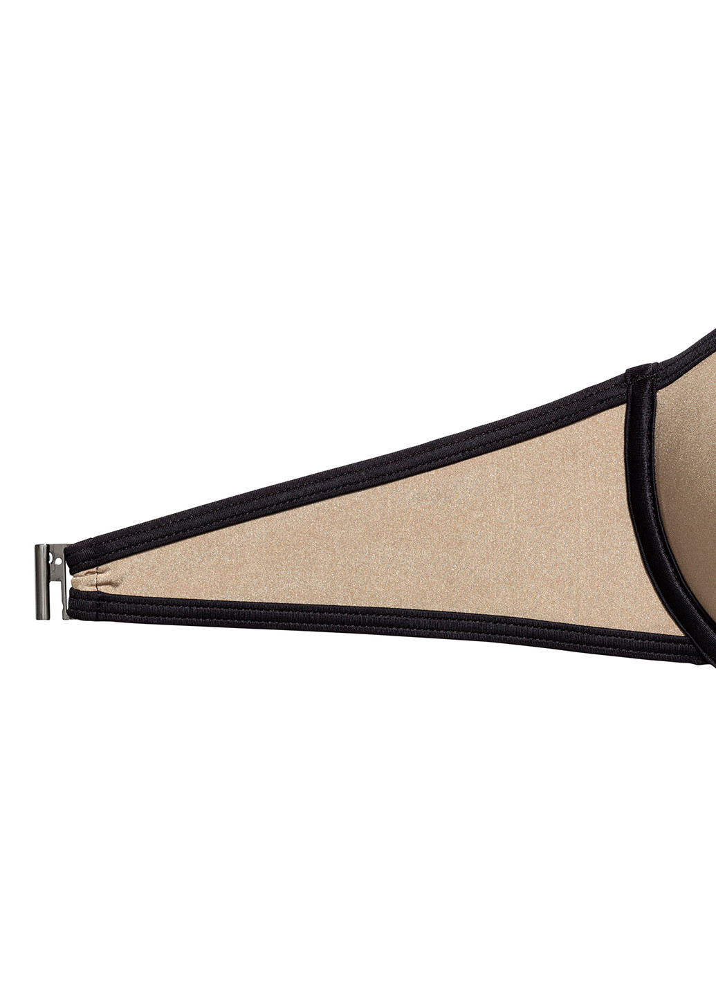 Купальный лиф H&M бикини однотонный светло-бежевый пляжный