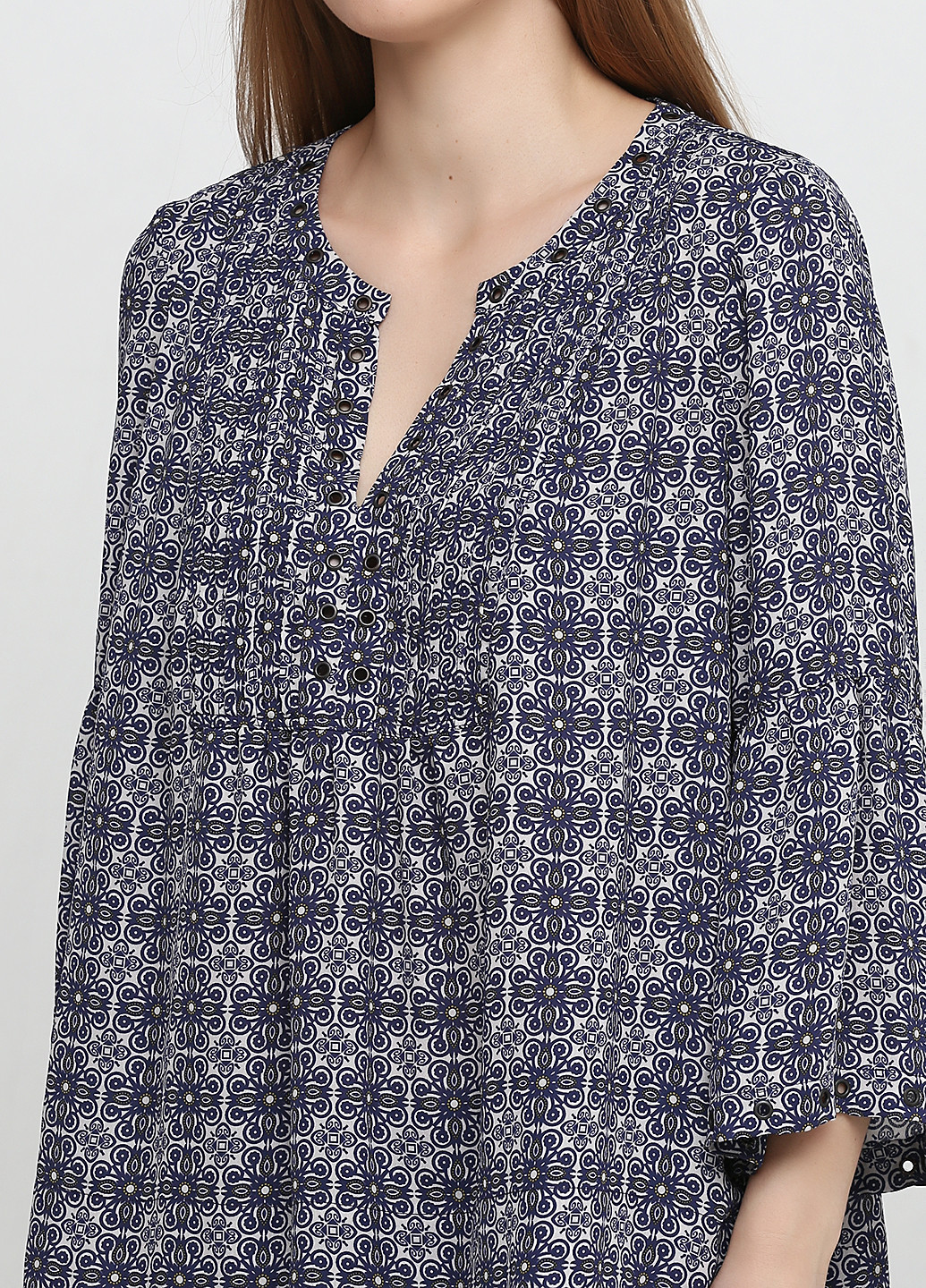 Серо-синяя демисезонная блуза Lauren Vidal