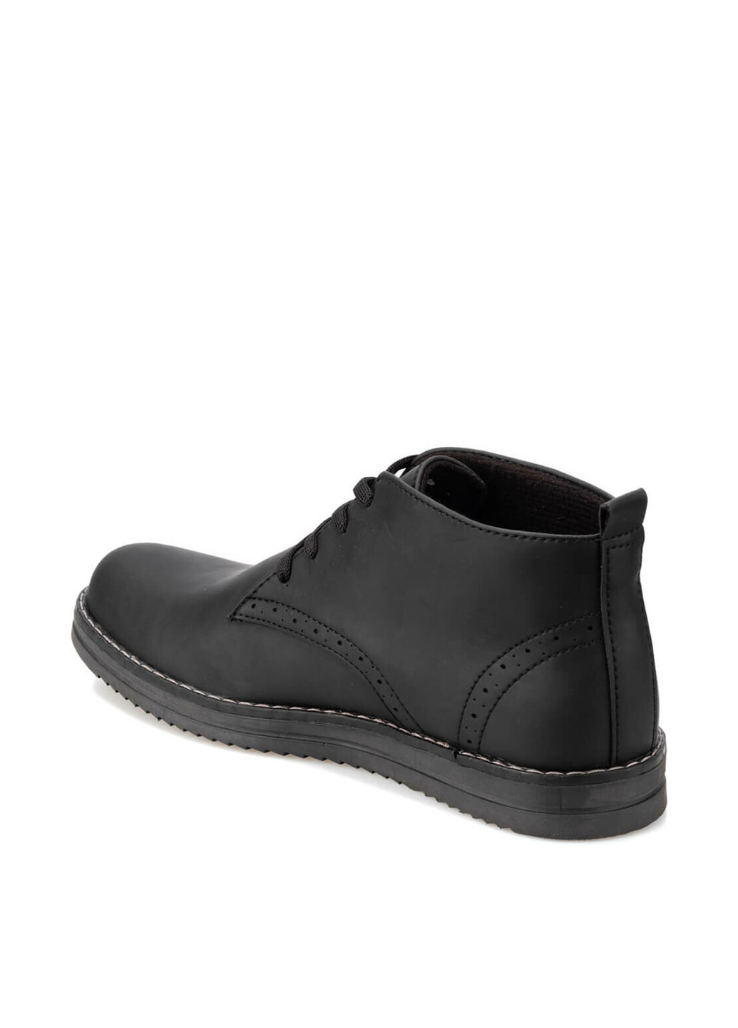 Черные осенние ботинки броги Polaris