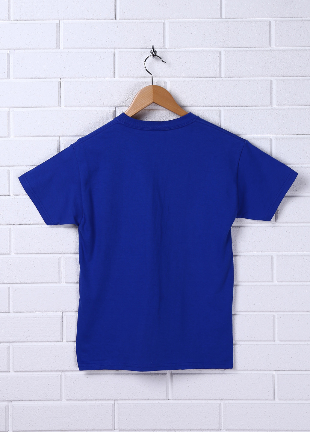 Синяя летняя футболка с коротким рукавом Hanes