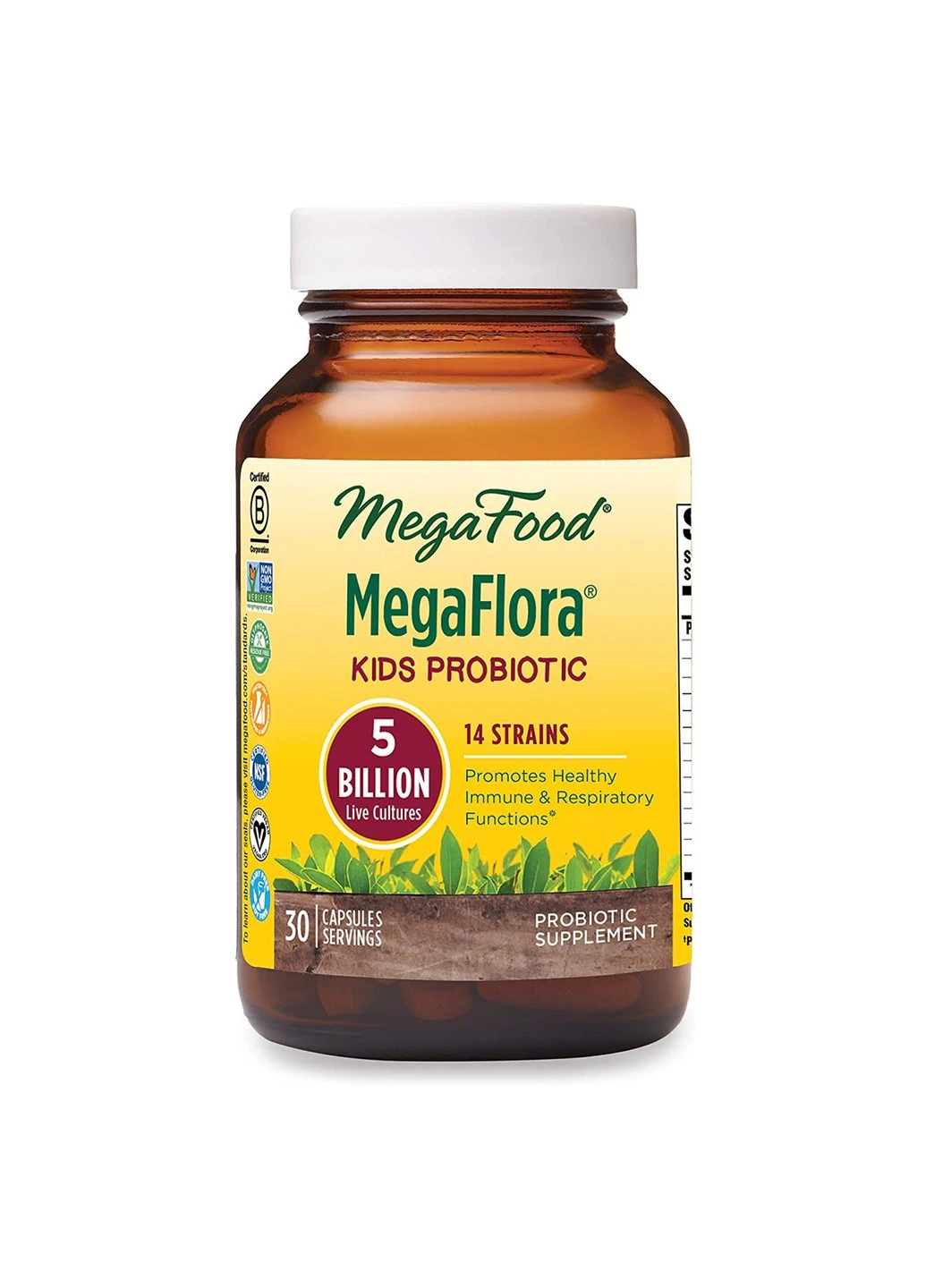 Пробіотикии MegaFlora Kids Probiotic,, 30 капсул MegaFood (255407549)