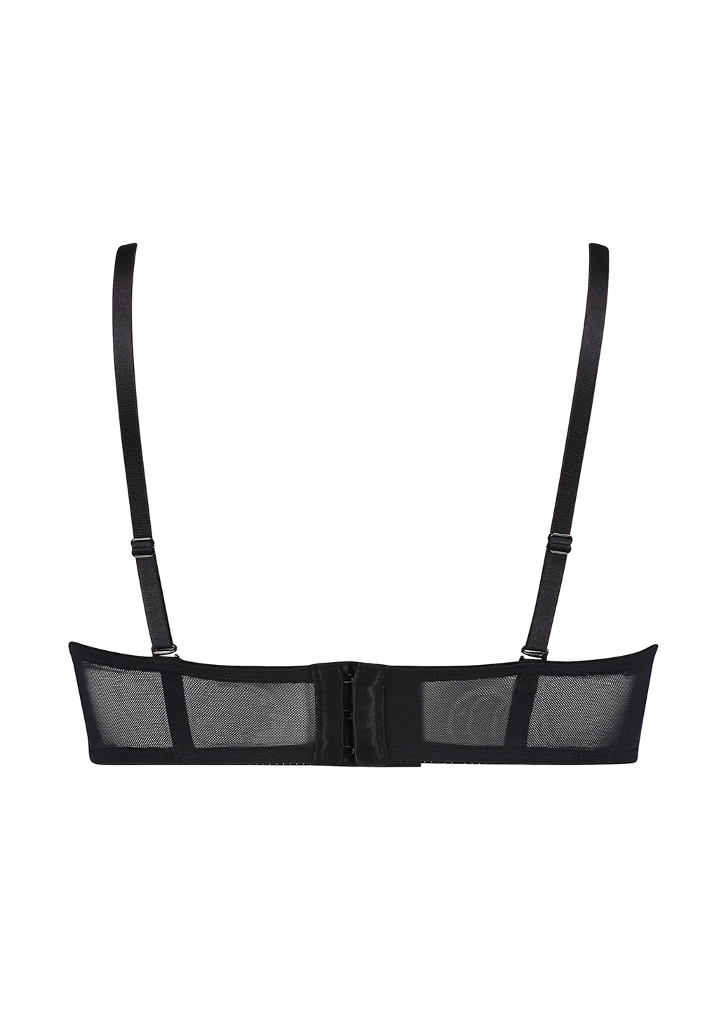 Чёрный балконет бюстгальтер Hunkemoller с косточками полиамид