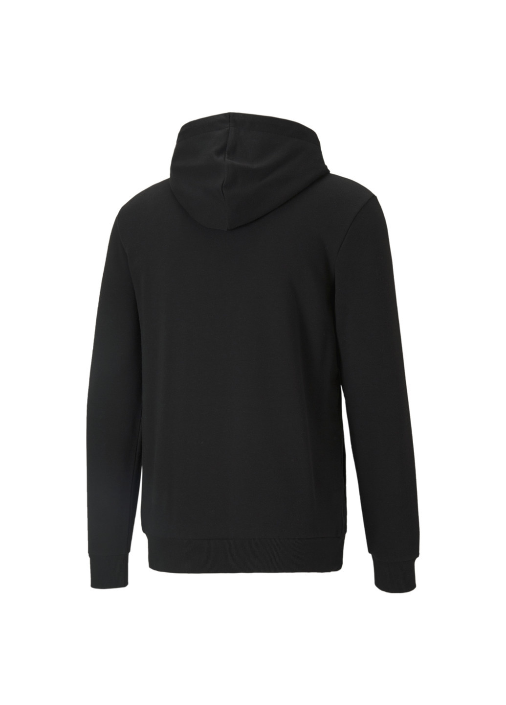Чорна демісезонна толстовка essentials big logo men’s hoodie Puma