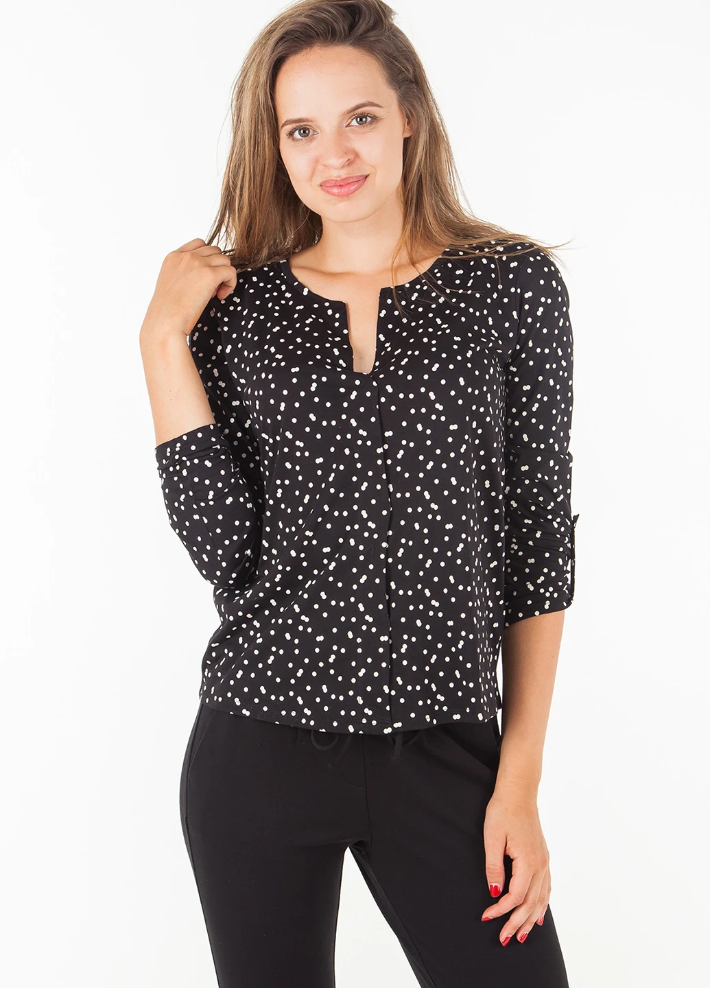 Чёрная блуза Tom Tailor