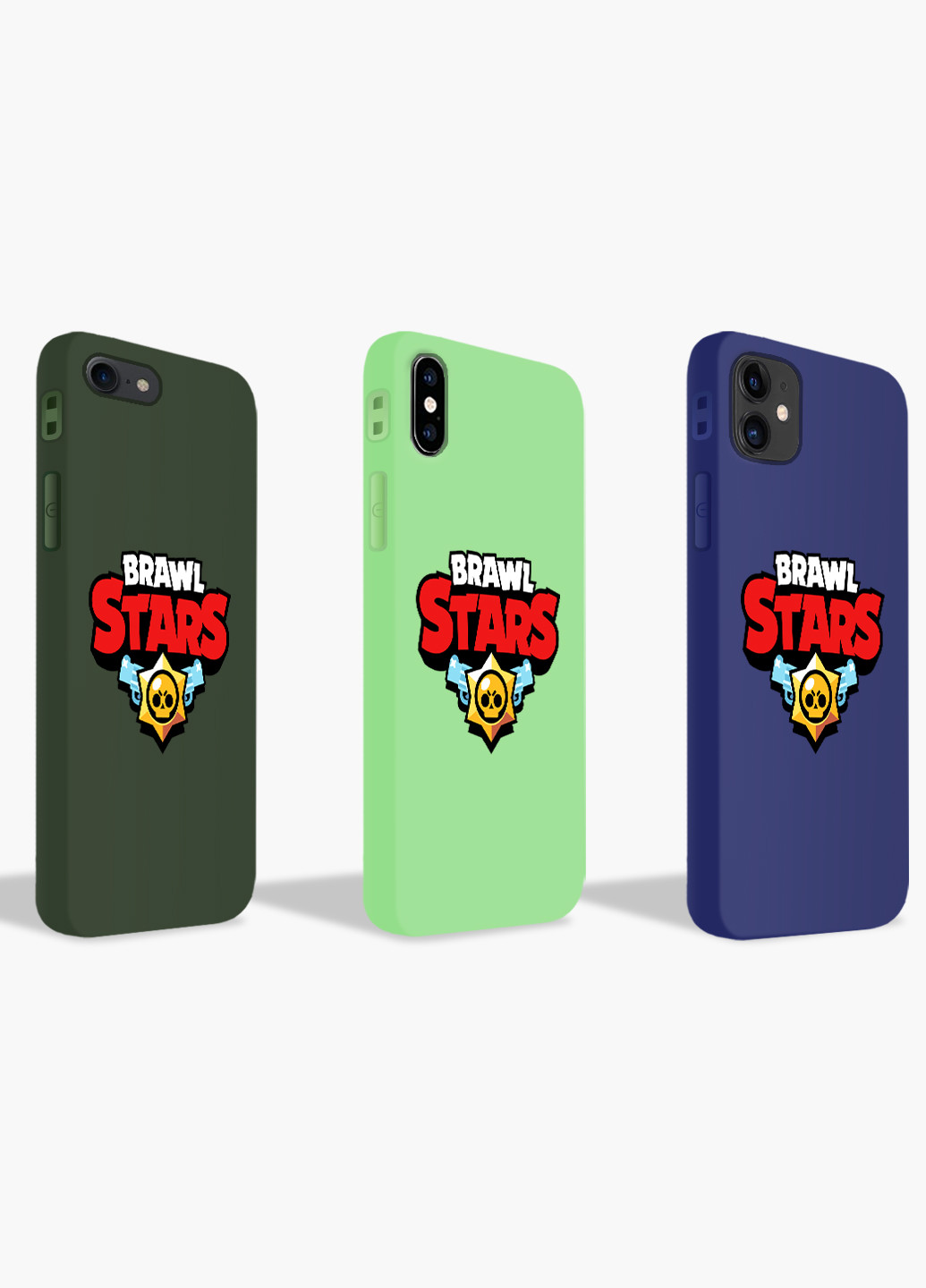 Чехол силиконовый Apple Iphone 7 Лого Бравл Старс (Logo Brawl Stars) (17361-1000) MobiPrint (219288558)