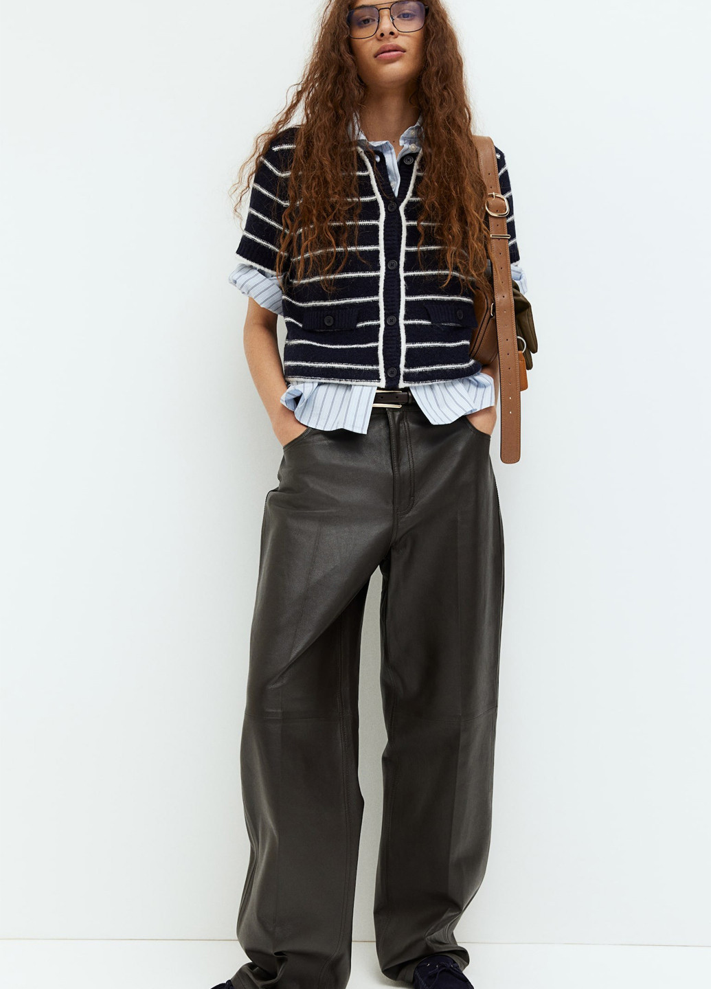 Темно-синий демисезонный кардиган H&M