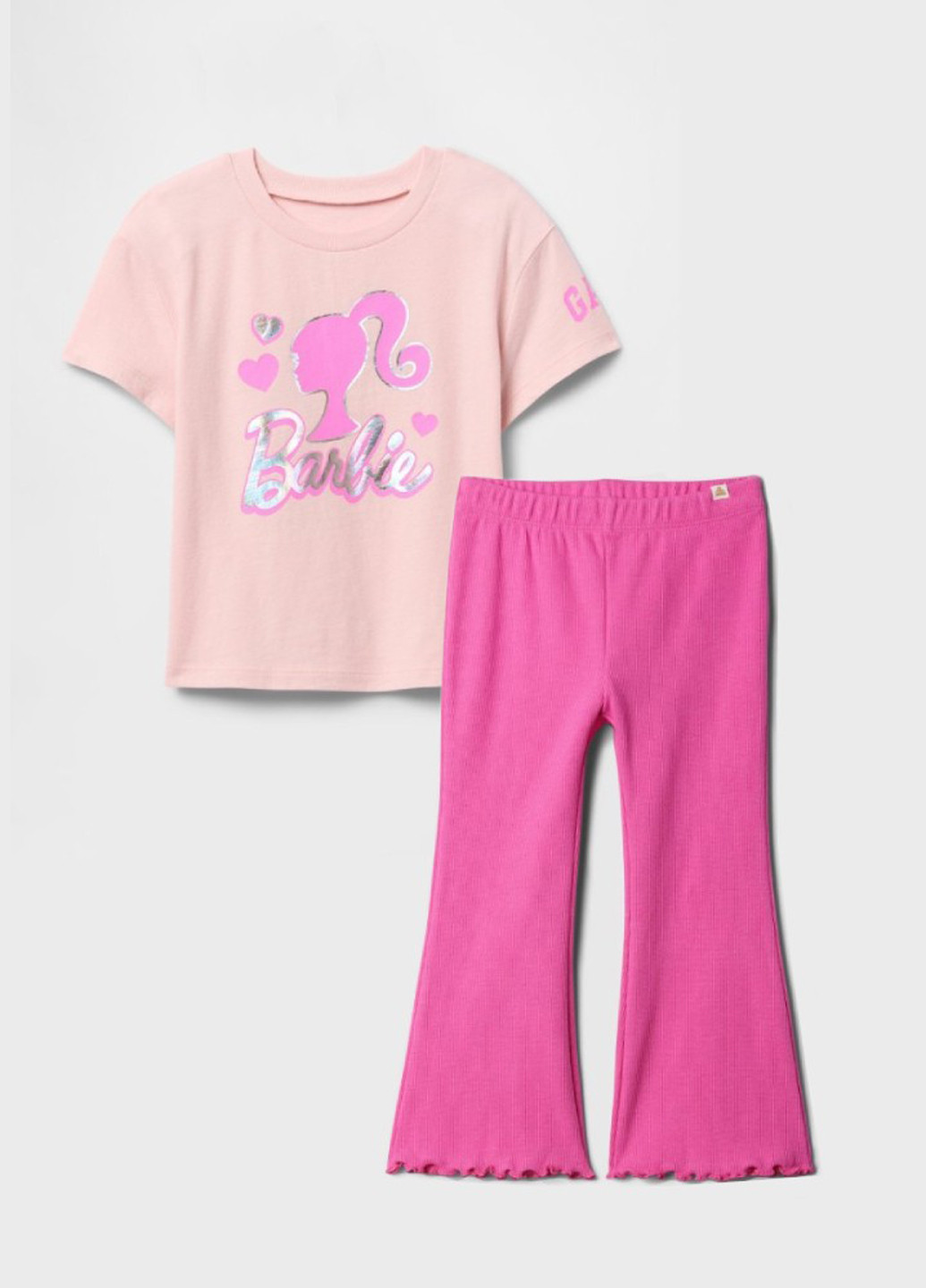 Розовый демисезонный комплект (футболка, леггинсы) Gap