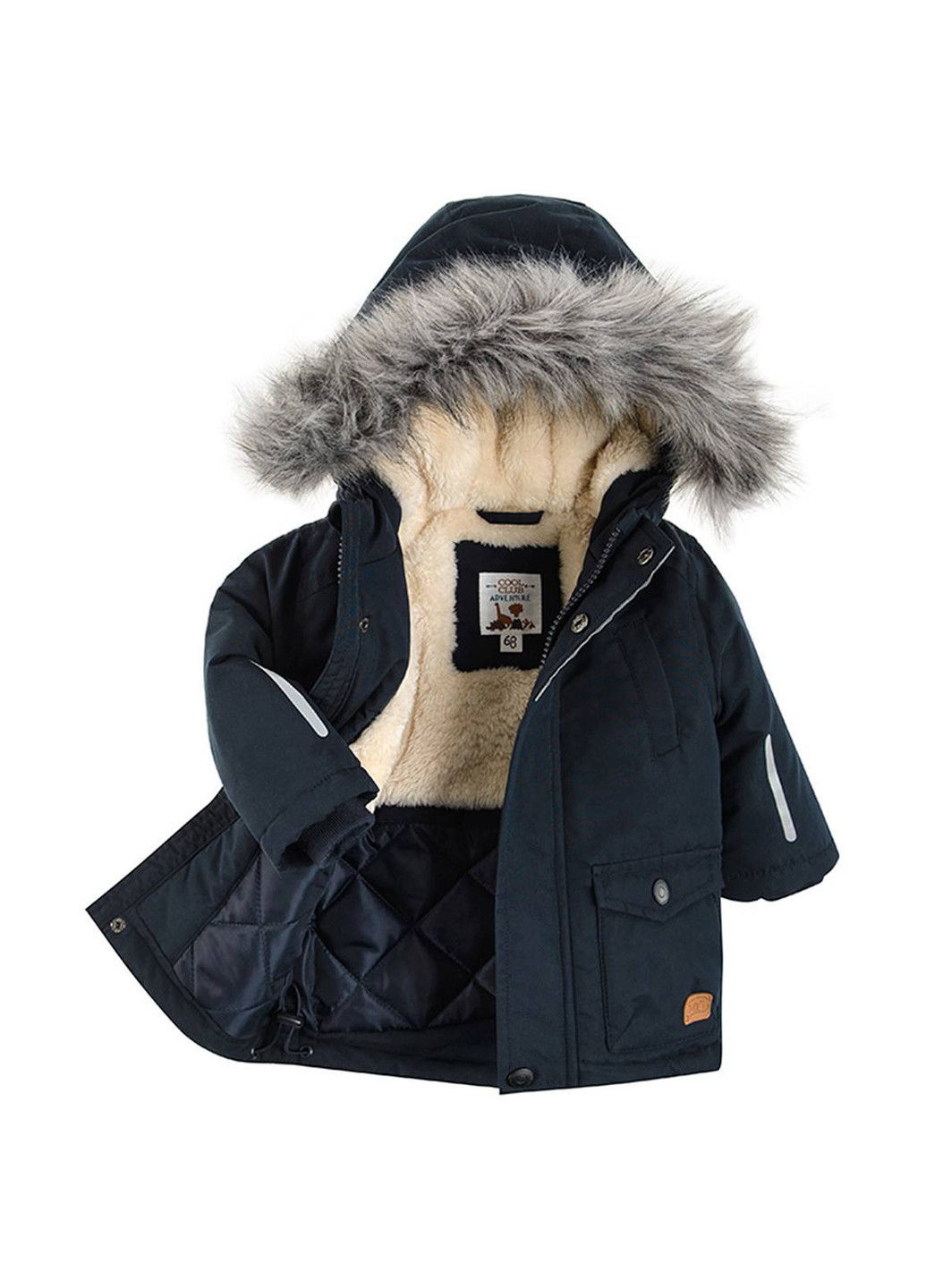 Темно-синяя зимняя куртка Cool Club