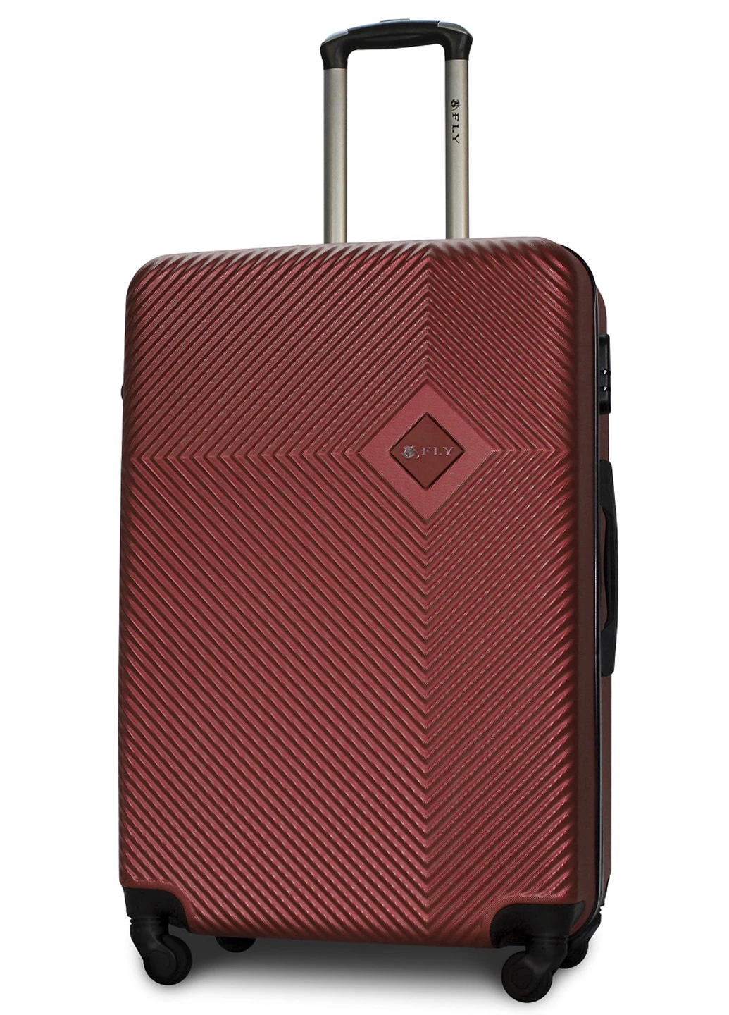 Валіза пластикова велика бордова Fp00157 FLY 2130 (221780424)
