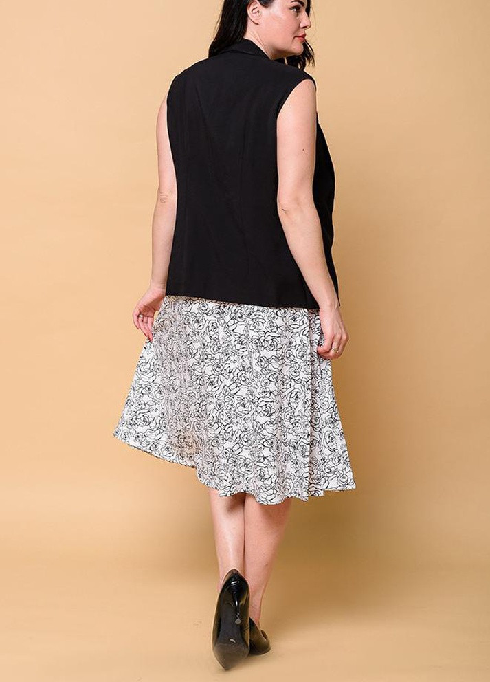 Костюм женский жилет и юбка бело-чернй 366243 New Trend (256038140)