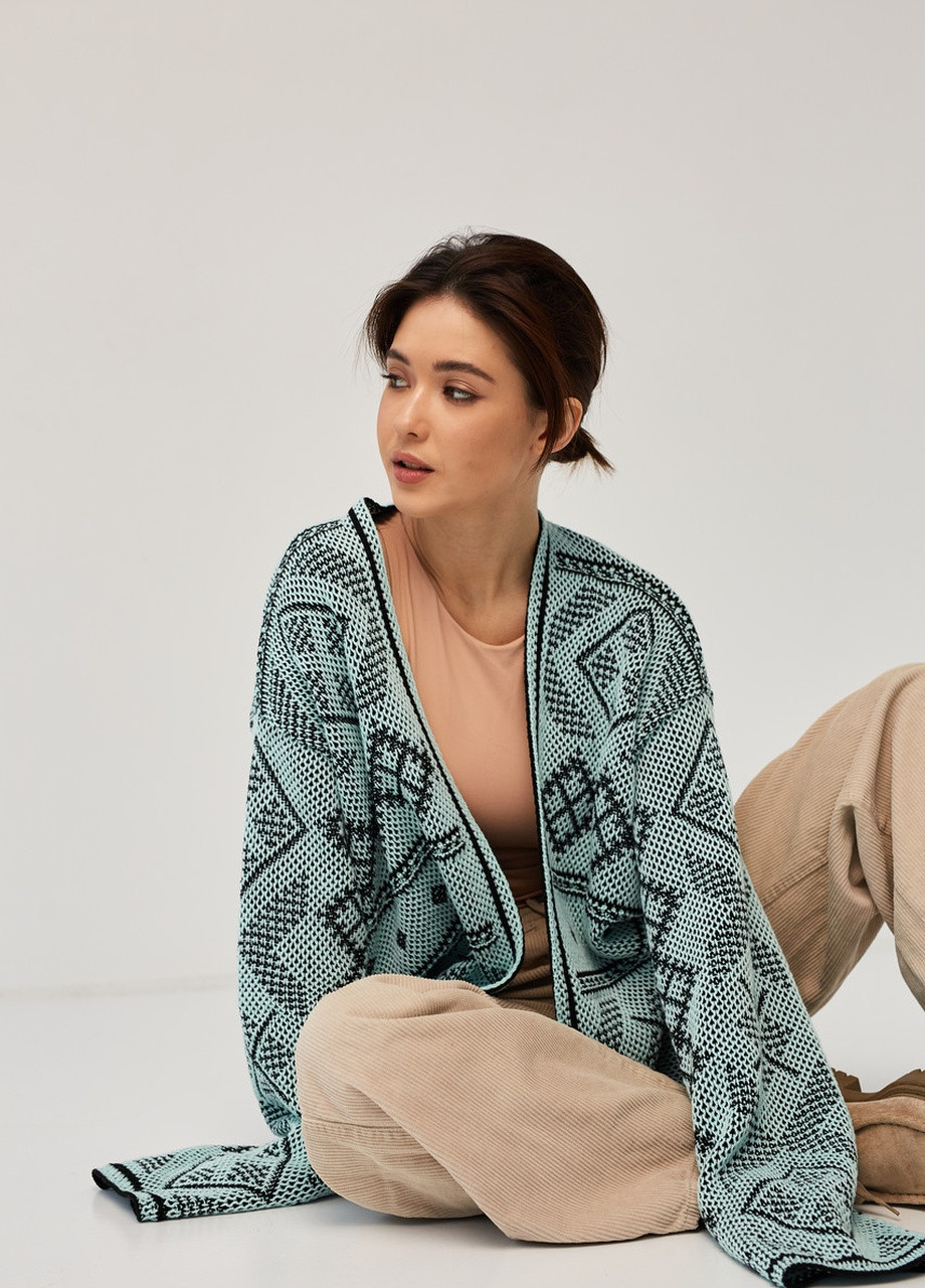 Легкий кардиган-oversize Рута (м'ятний) MEREZHKA (254774440)