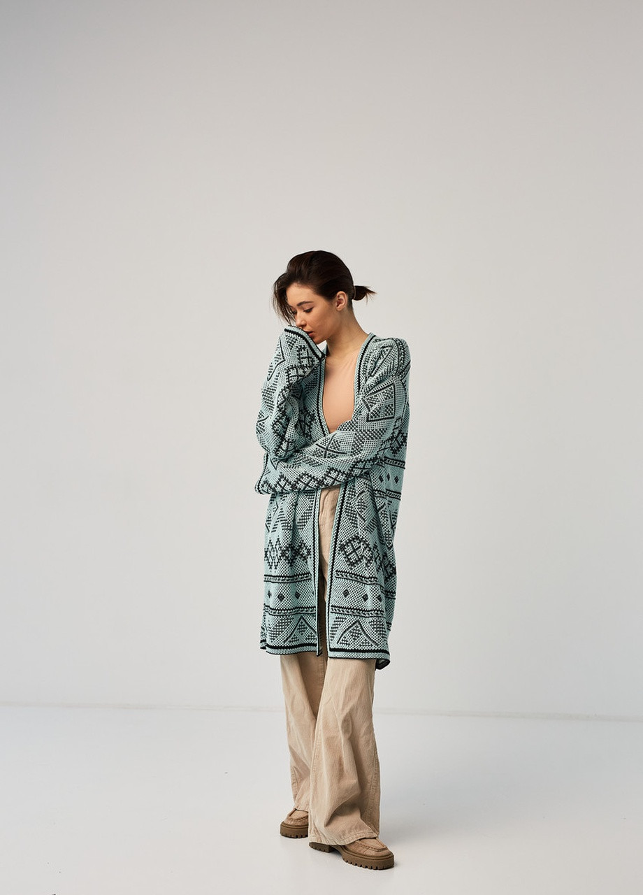 Легкий кардиган-oversize Рута (м'ятний) MEREZHKA (254774440)