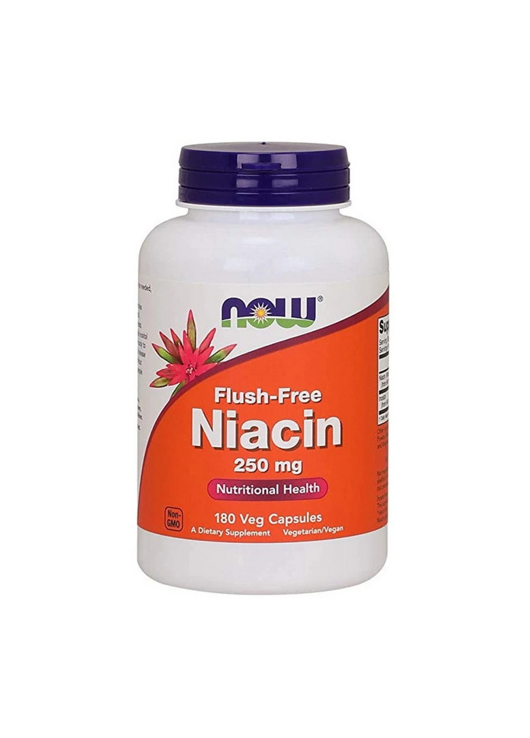 Ніацин Flush-Free Niacin 250 mg (180 vcaps) нау фудс Now Foods (255408061)