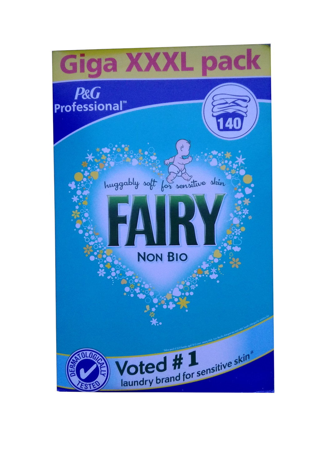 Пральний порошок для чутливої шкіри "Non Bio" 140 прання (9100г.) Fairy