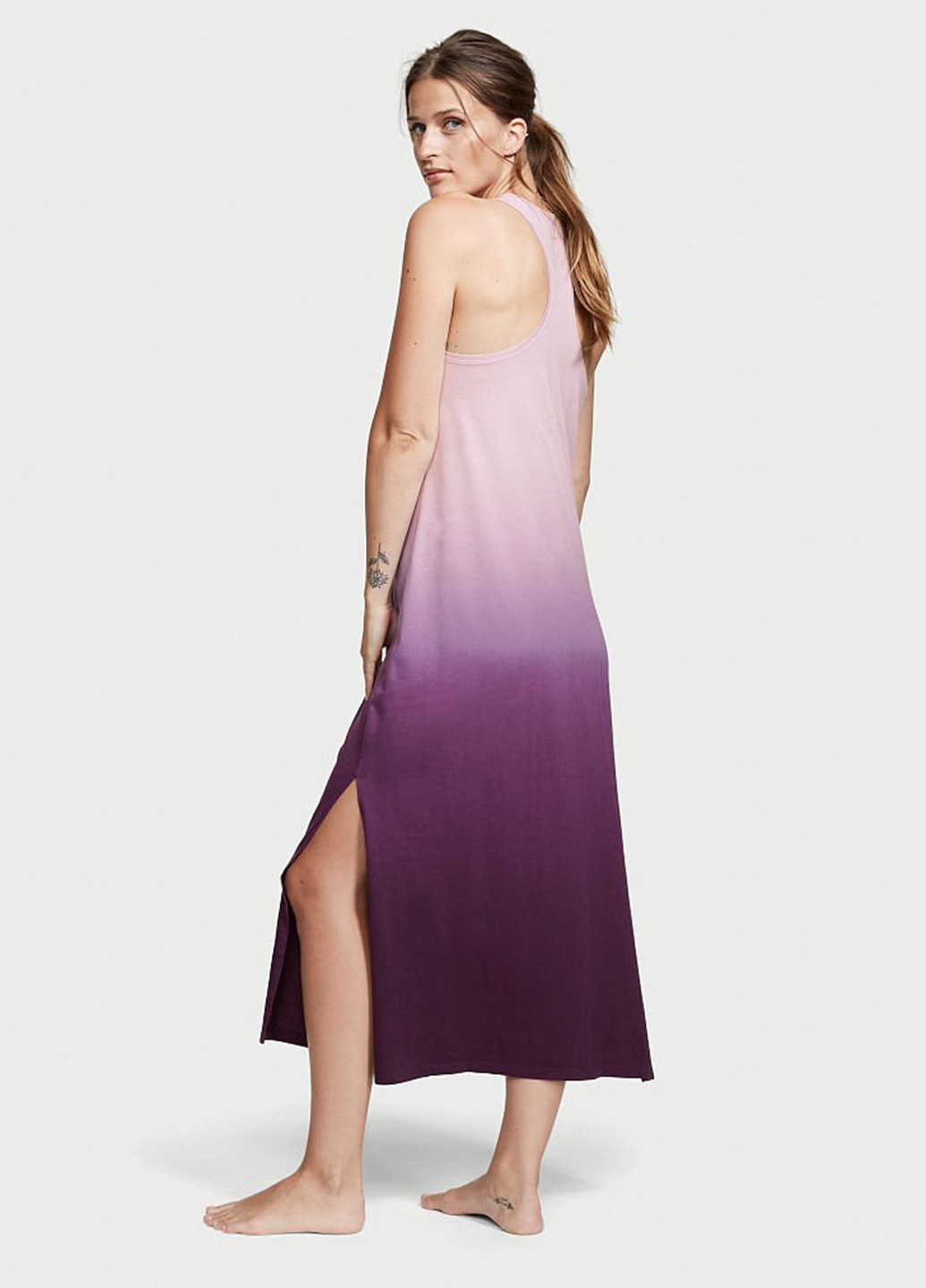 Комбинированное домашнее платье платье-майка Victoria's Secret градиентное ("омбре")