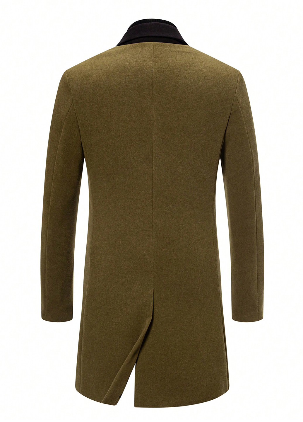 Зеленое демисезонное Пальто однобортное SHEIN