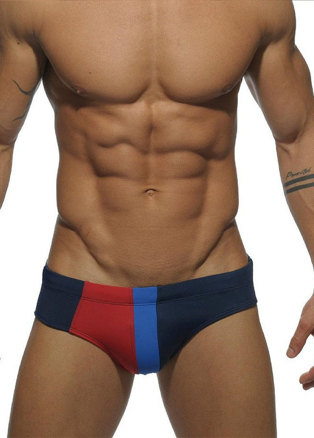 Мужские синие пляжные мужские плавки пуш-ап UXH