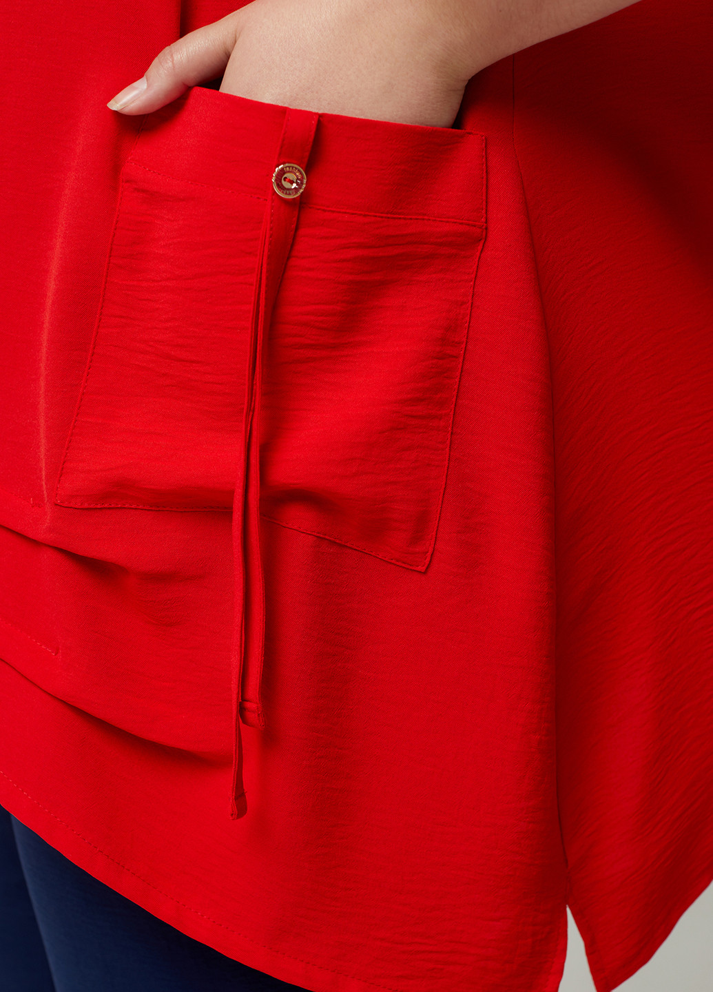 Красная летняя блуза A'll Posa
