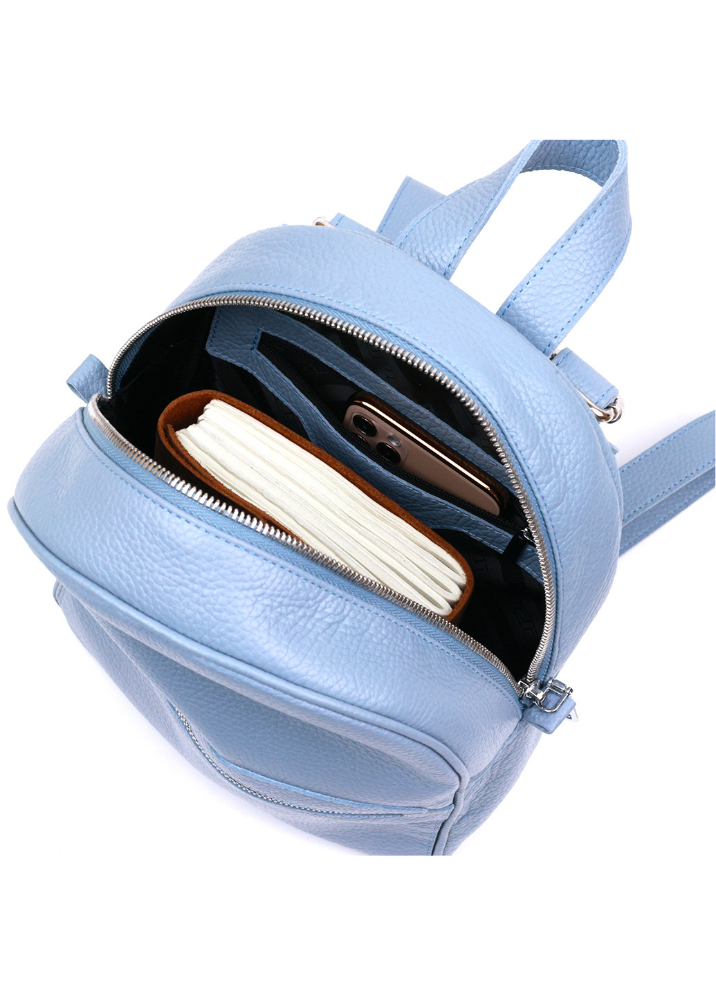 Кожаный женский рюкзак 21х28х9 см Shvigel (255710502)
