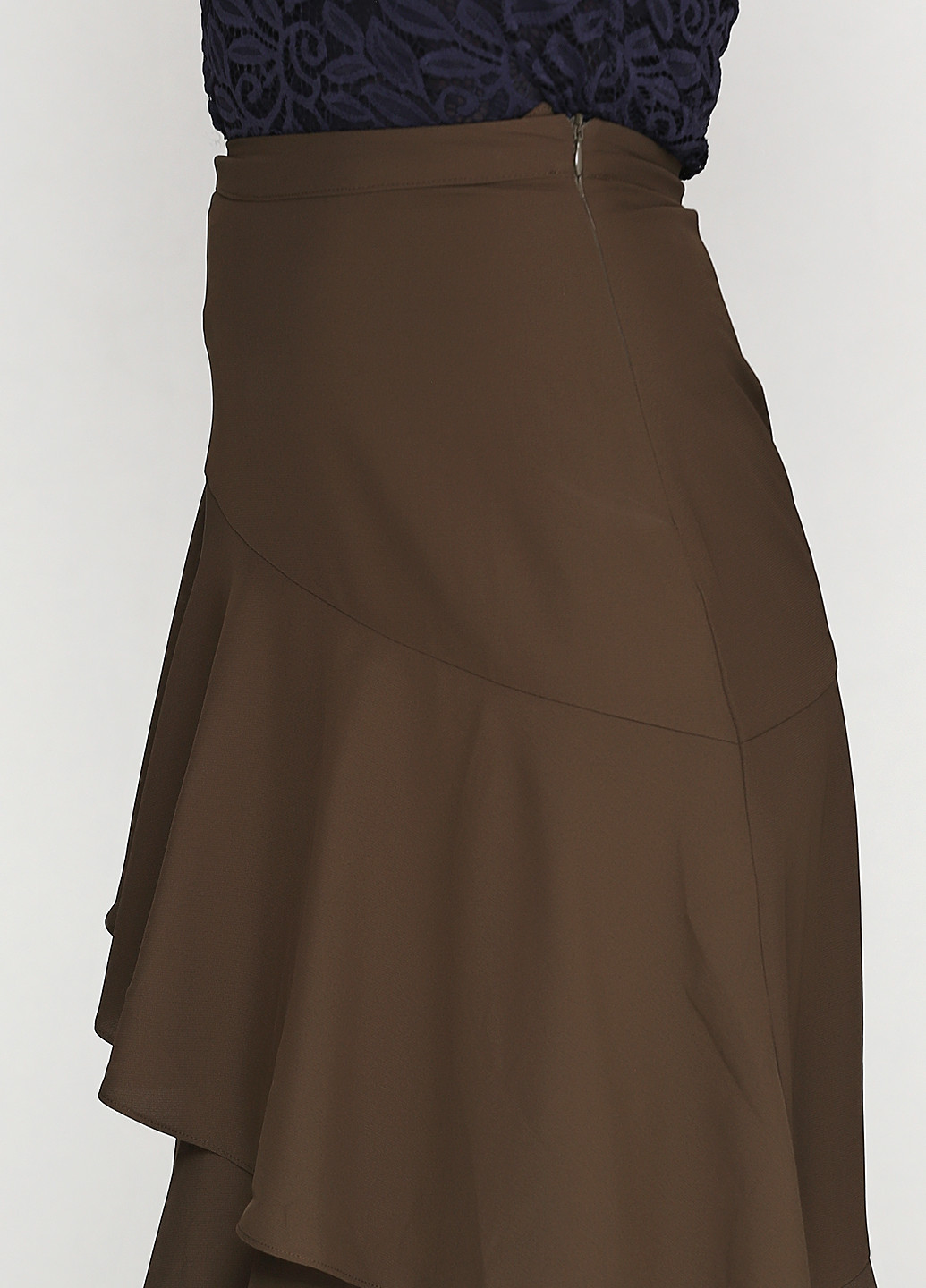 Оливковая (хаки) кэжуал однотонная юбка Gestuz миди