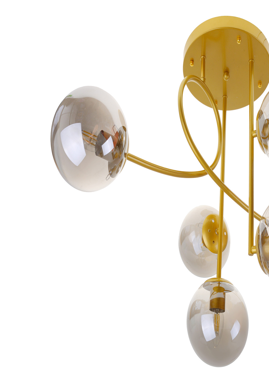 Стельова люстра на 6 лампочок BR-01 633S/6 E27 G/GY Brille (251891810)