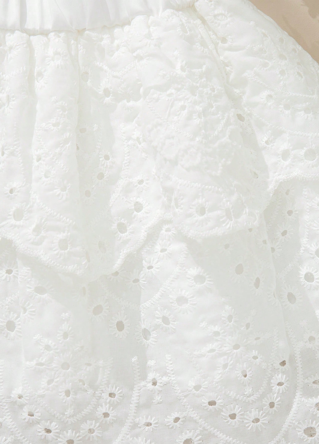 Белая кэжуал однотонная юбка SHEIN клешированная