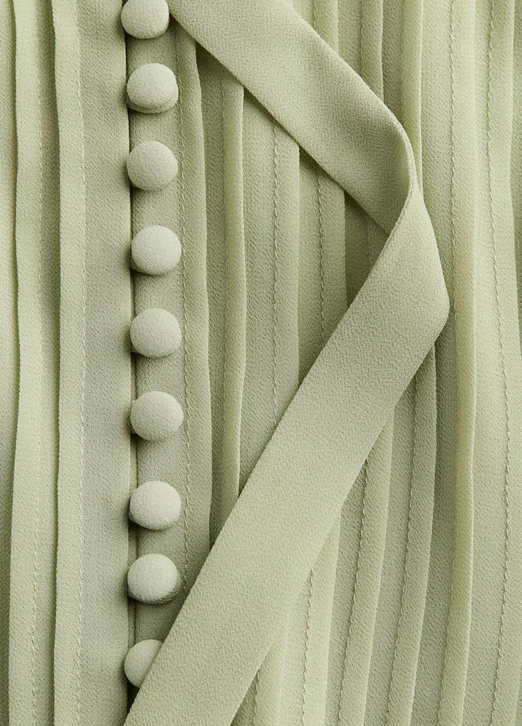 Фісташкова вечірня сукня H&M однотонна