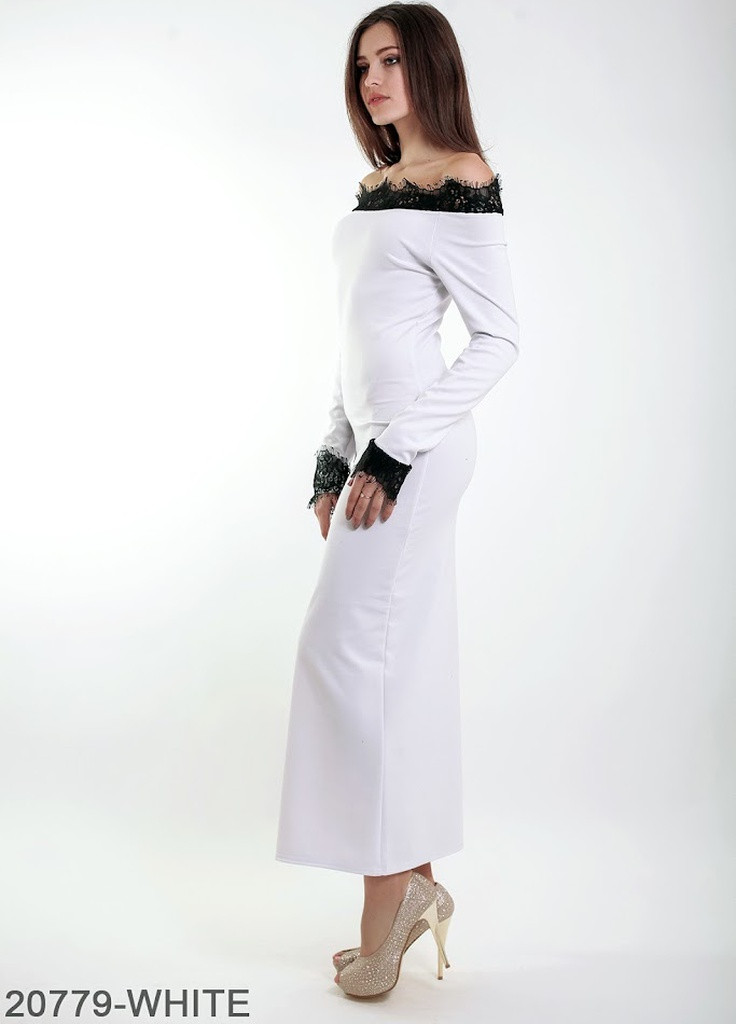 Білий кежуал жіноче плаття подіум viola Podium однотонна