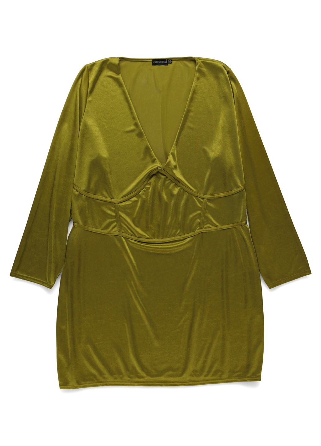 Оливкова кежуал сукня а-силует PrettyLittleThing однотонна