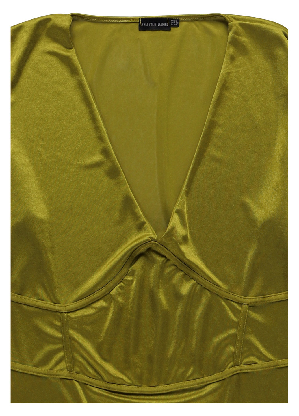 Оливкова кежуал сукня а-силует PrettyLittleThing однотонна