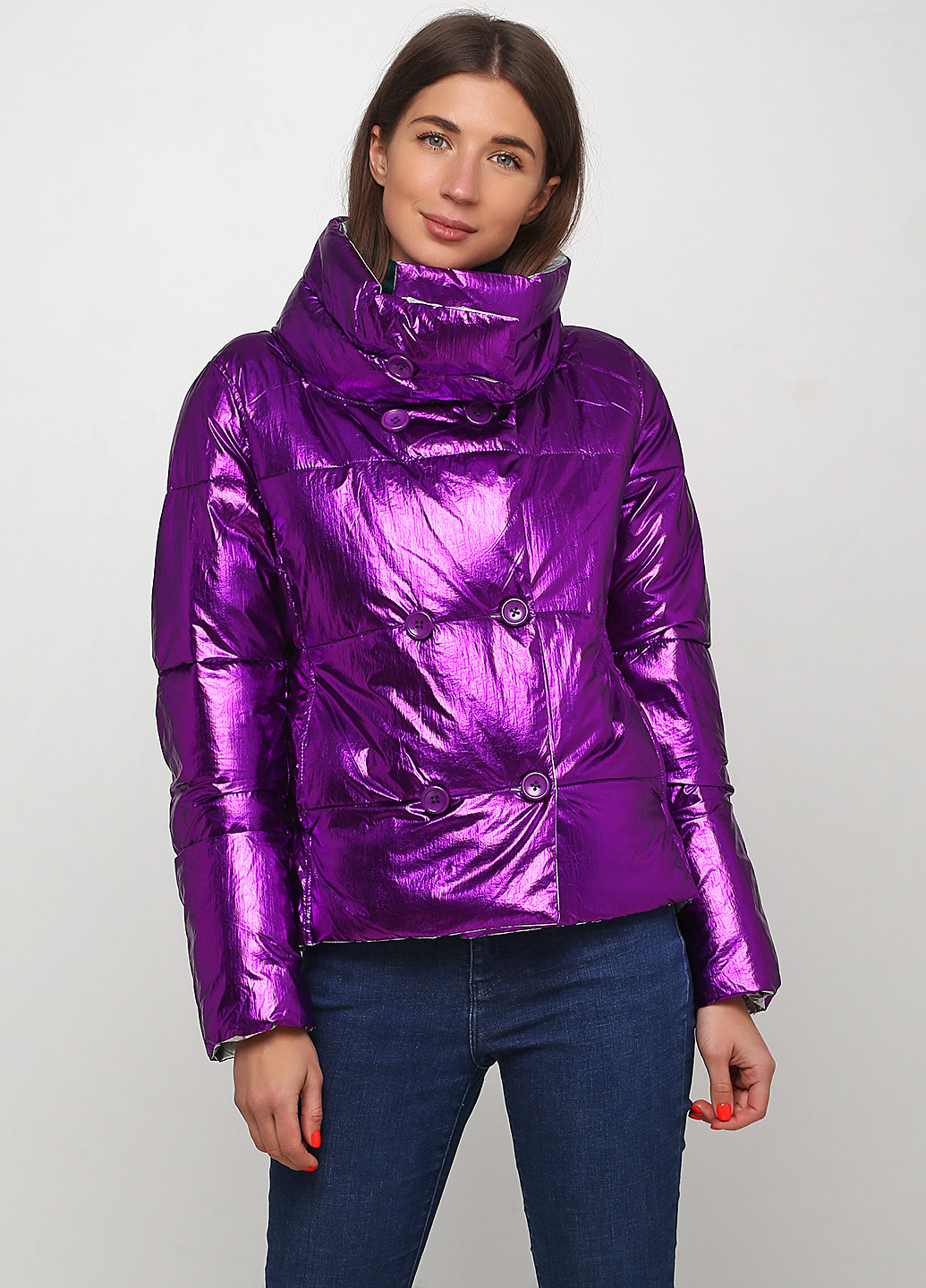 Фиолетовая демисезонная куртка Y.TWO