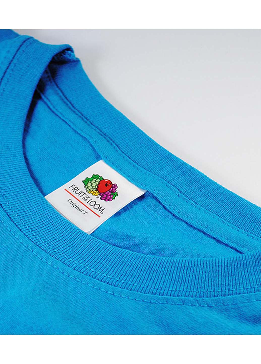 Блакитна футболка Fruit of the Loom Original T