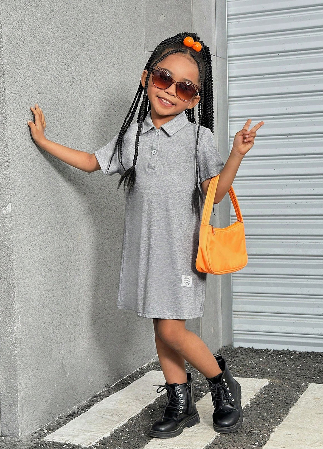 Сіра сукня SHEIN (327879722)