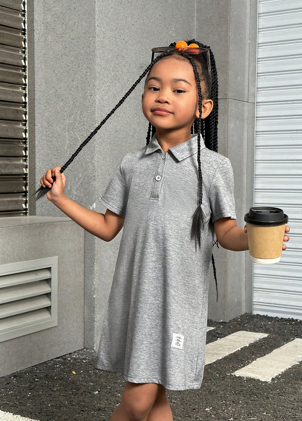 Сіра сукня SHEIN (327879722)