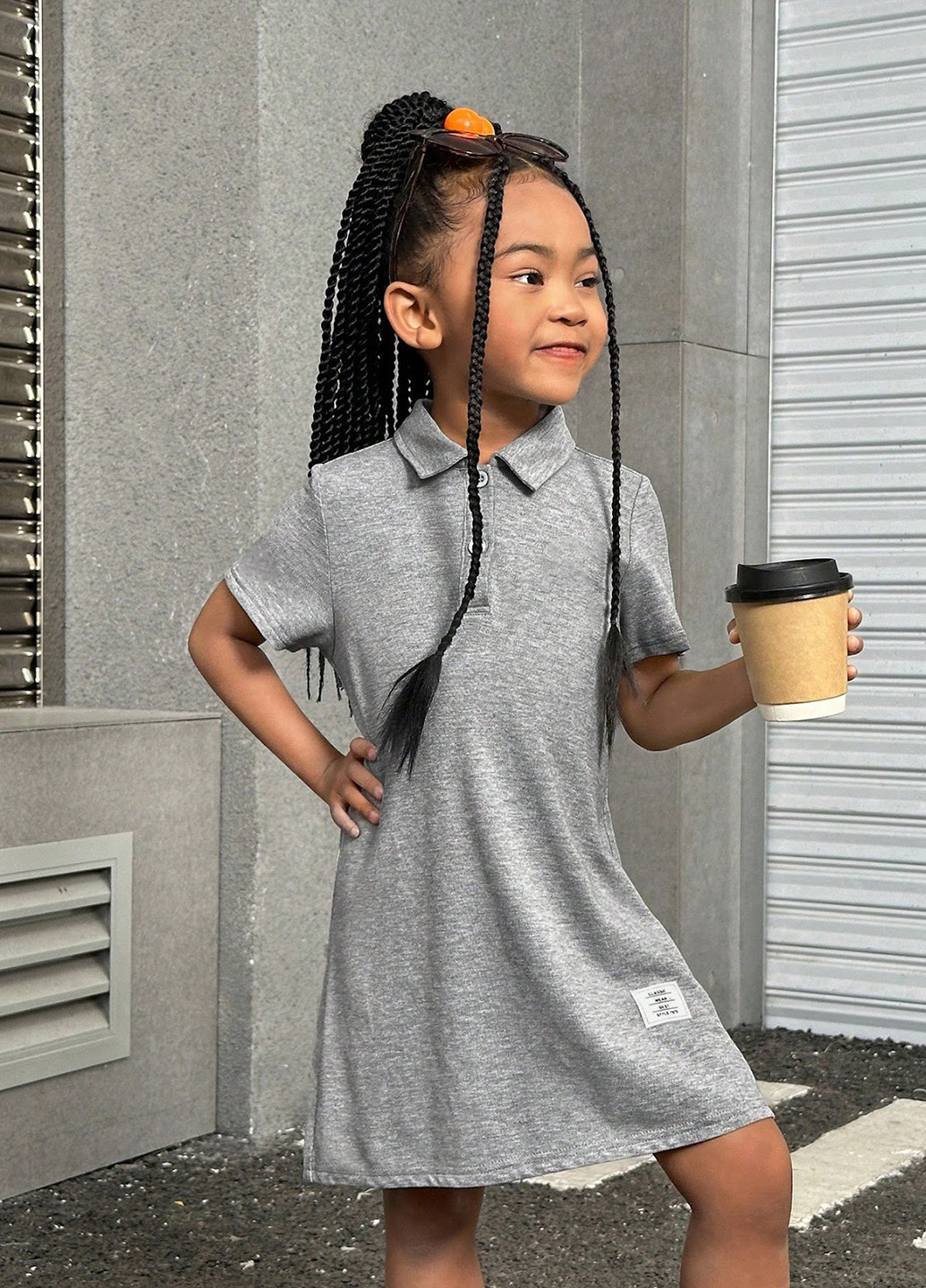 Сіра сукня SHEIN (327879722)