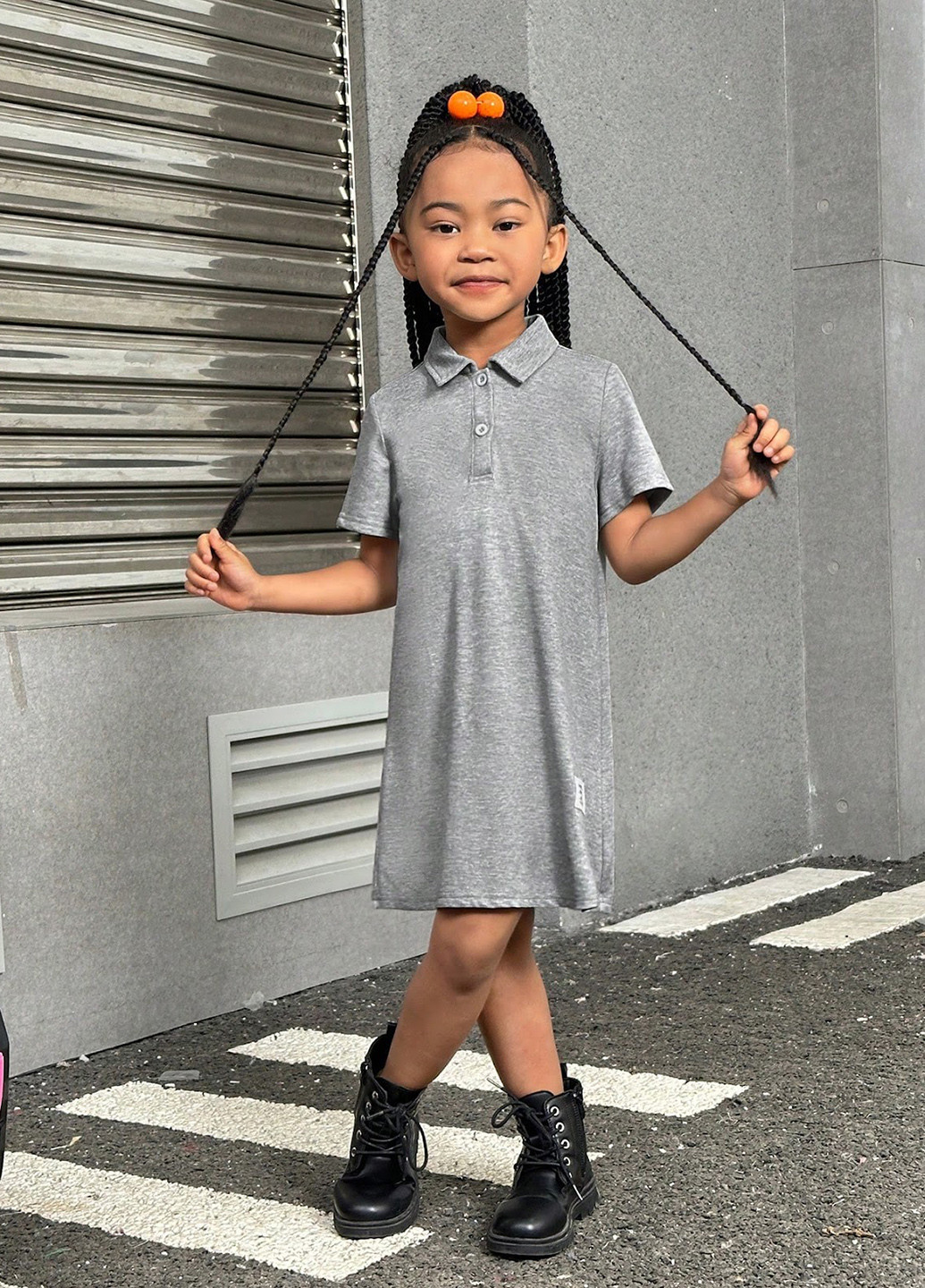 Сіра сукня SHEIN (327879722)