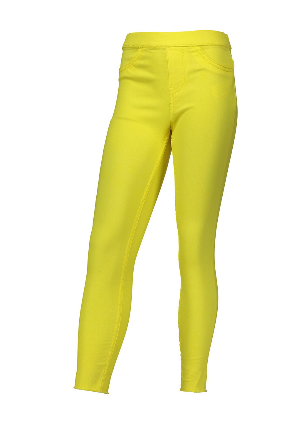 Желтые кэжуал демисезонные со средней талией брюки Piazza Italia