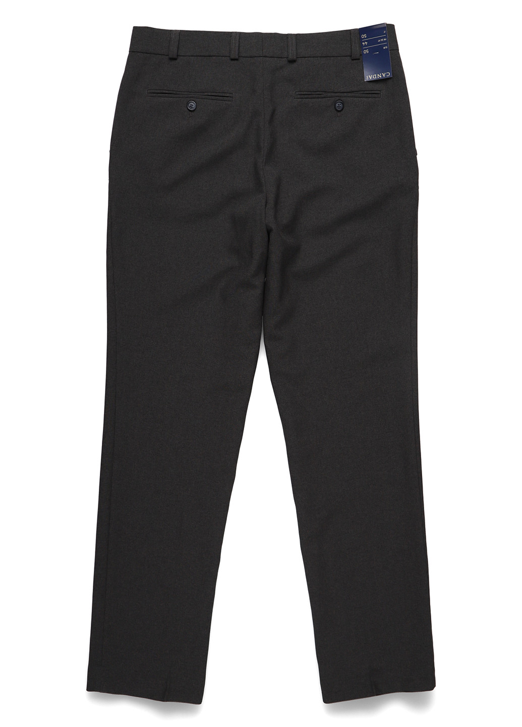 Темно-серые классические, кэжуал демисезонные прямые брюки C&A