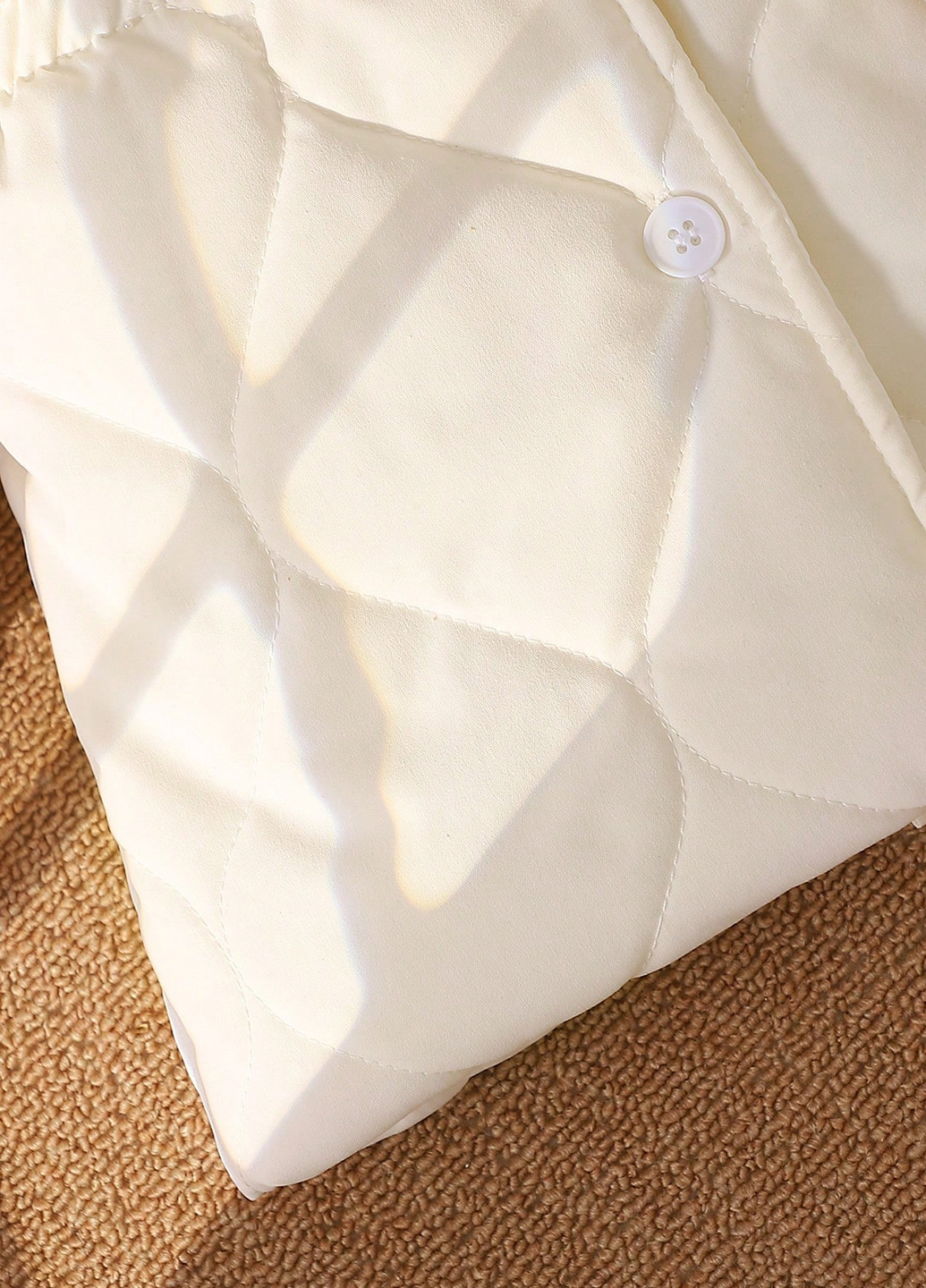 Молочне демісезонне Пальто однобортне SHEIN