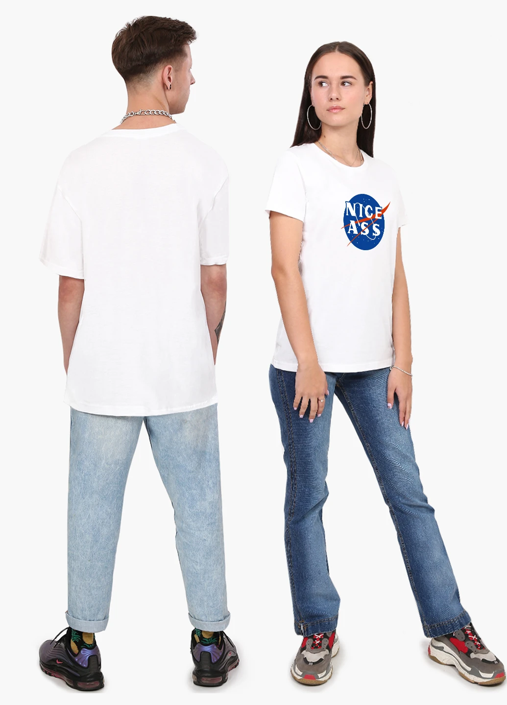 Футболка жіноча Наса (NASA) Білий (8976-2017) XXL MobiPrint - (216299802)
