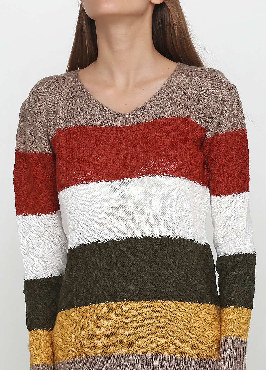 Темно-бежевый демисезонный пуловер пуловер Massimo