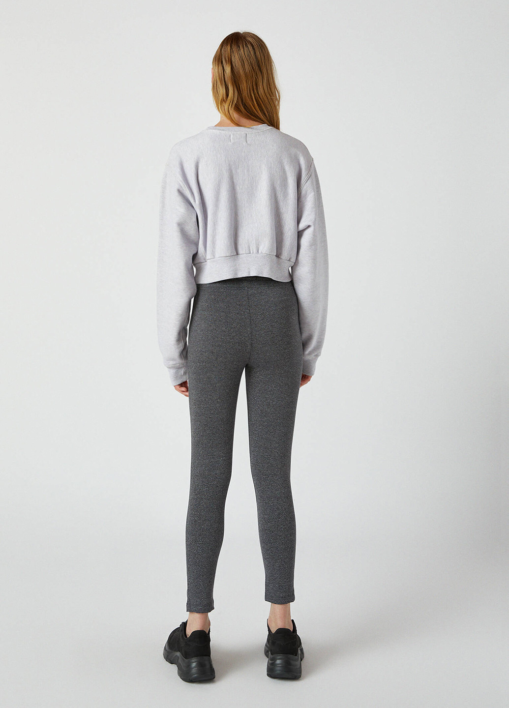 Темно-серые демисезонные леггинсы Pull & Bear