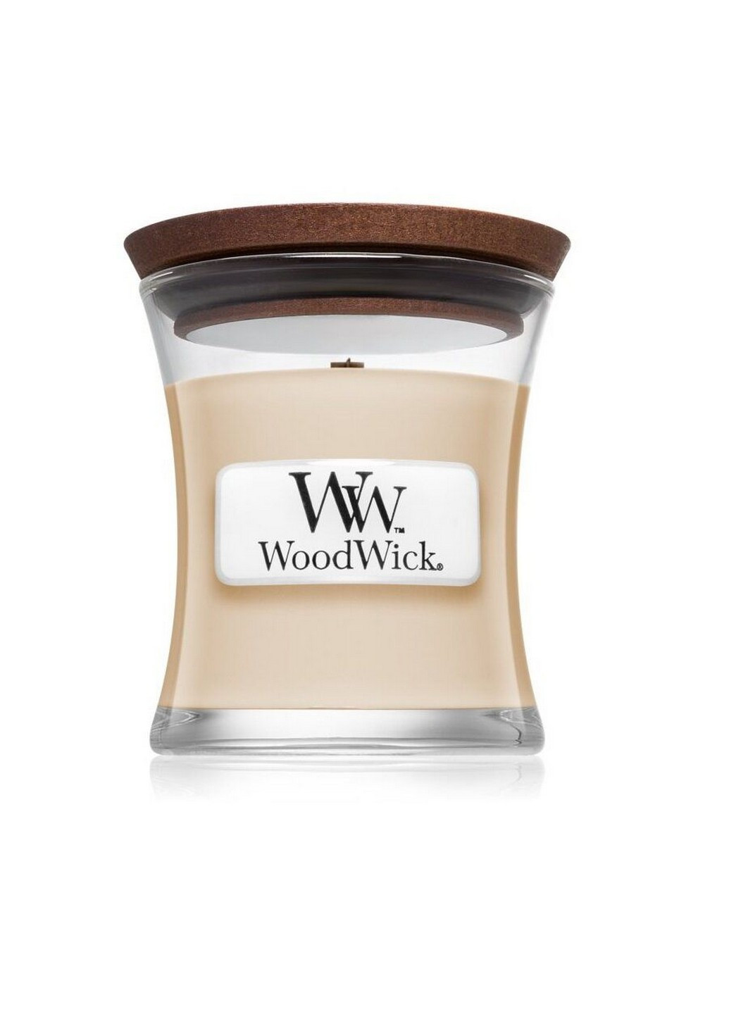 Ароматична свічка з ароматом чистої ванілі Mini Vanilla Bean 85 г WoodWick (227514053)