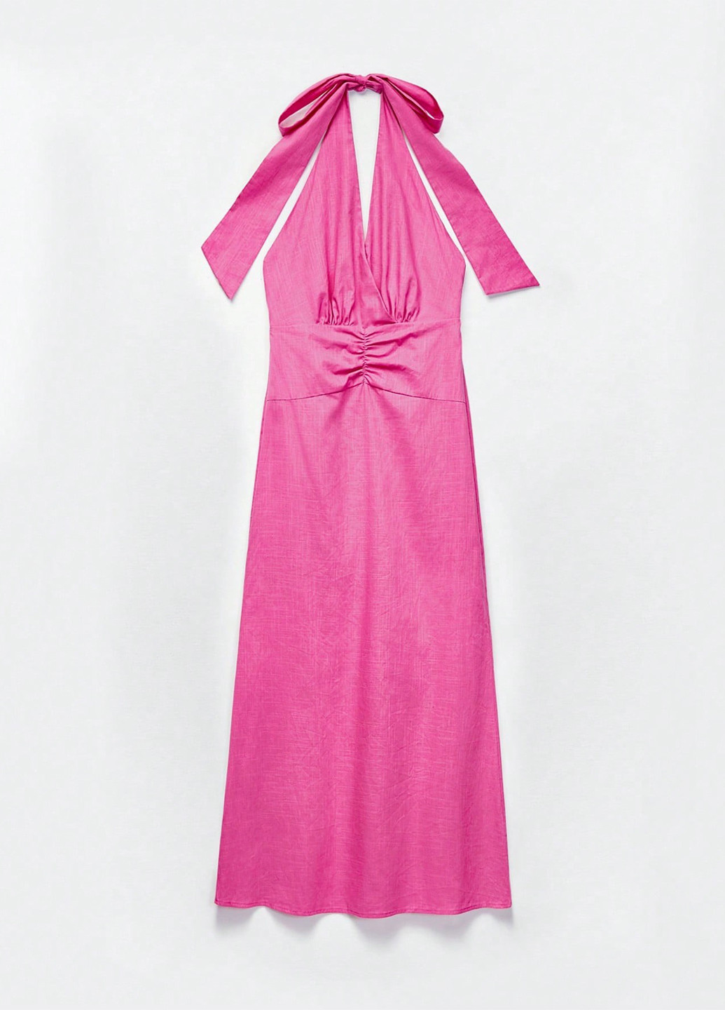 Темно-рожева кежуал сукня з відкритою спиною SHEIN однотонна