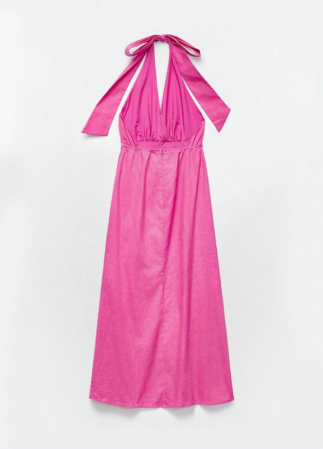 Темно-рожева кежуал сукня з відкритою спиною SHEIN однотонна